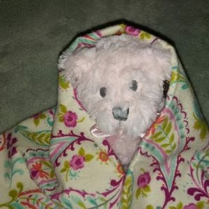 Homemade Paisley Flannel Baby Blanket